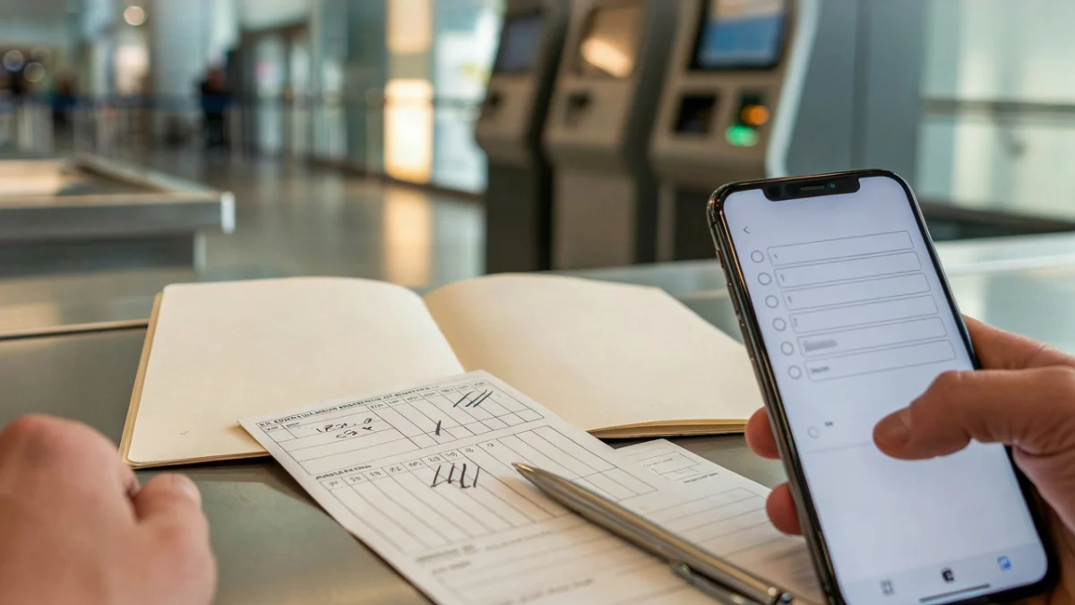 Online or Paper: Filling In the Card